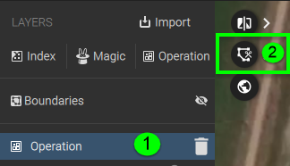 Steps 1 and 2 on the software