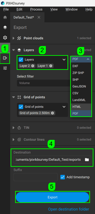 Export_volume_PIX4Dsurvey