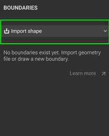 Import Shape in PIX4Dfields