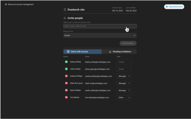 メンバーポータルへの招待
