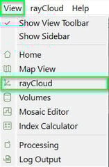 PIX4Dmapper rayCloud