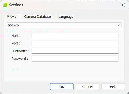 PIX4Dmapper proxy settings socks5 host port name