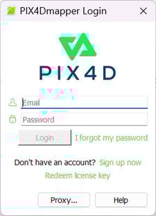 PIX4Dmapper Login window.jpg