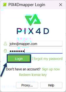 PIX4Dmapper login credentials.jpg