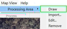 Map View Processing Area Draw in PIX4Dmapper