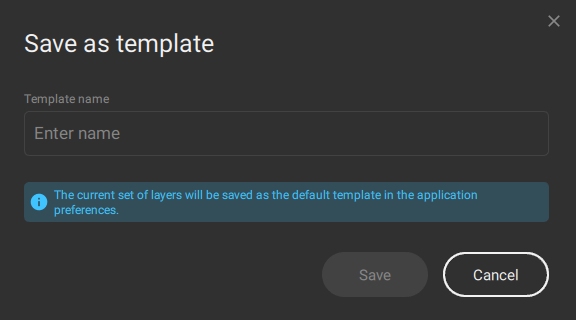 PIX4Dmatic Save as a template