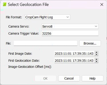 Select Geolocation File CropCam Flight log in PIX4Dmapper.jpg