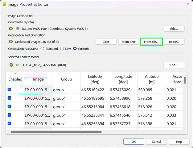 Import Geolocation and Orientation from File in PIX4Dmapper.jpg