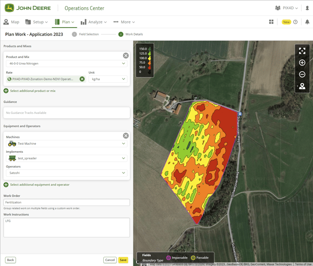 Using Targeted operation map