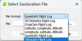 Select Geolocation File Tetracam Flight Log in PIX4Dmapper.jpg