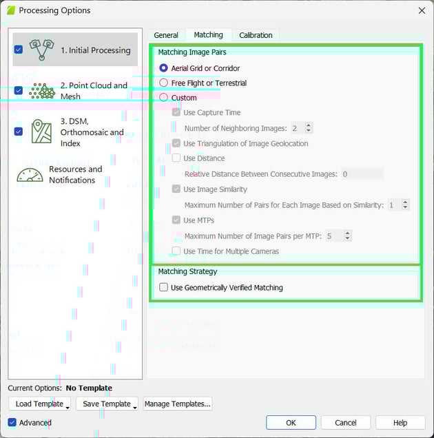 1. Initial Processing Matching