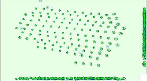 Computed Image GCP MTP Positions in PIX4Dmapper