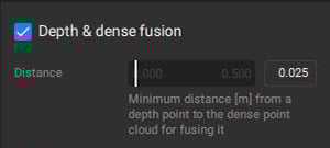 PIX4Dmatic Depth and dense fusion