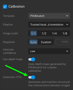 This shows how to turn on ITPs.
