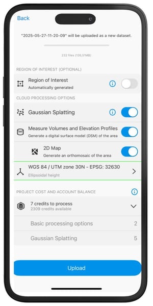 Output coordinate reference system in PIX4Dcatch