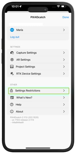 settings restrictions