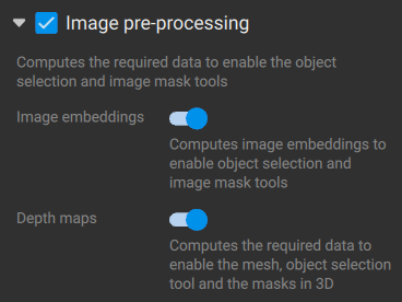 Image preprocessing selection