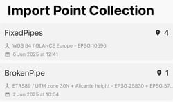 Import point collection