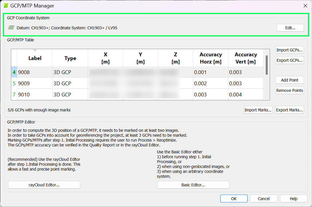 GCP Coordinate system section GCP MTP Manager in PIX4Dmapper.jpg
