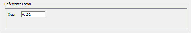 Reflectance factor in PIX4Dmapper's index calculator