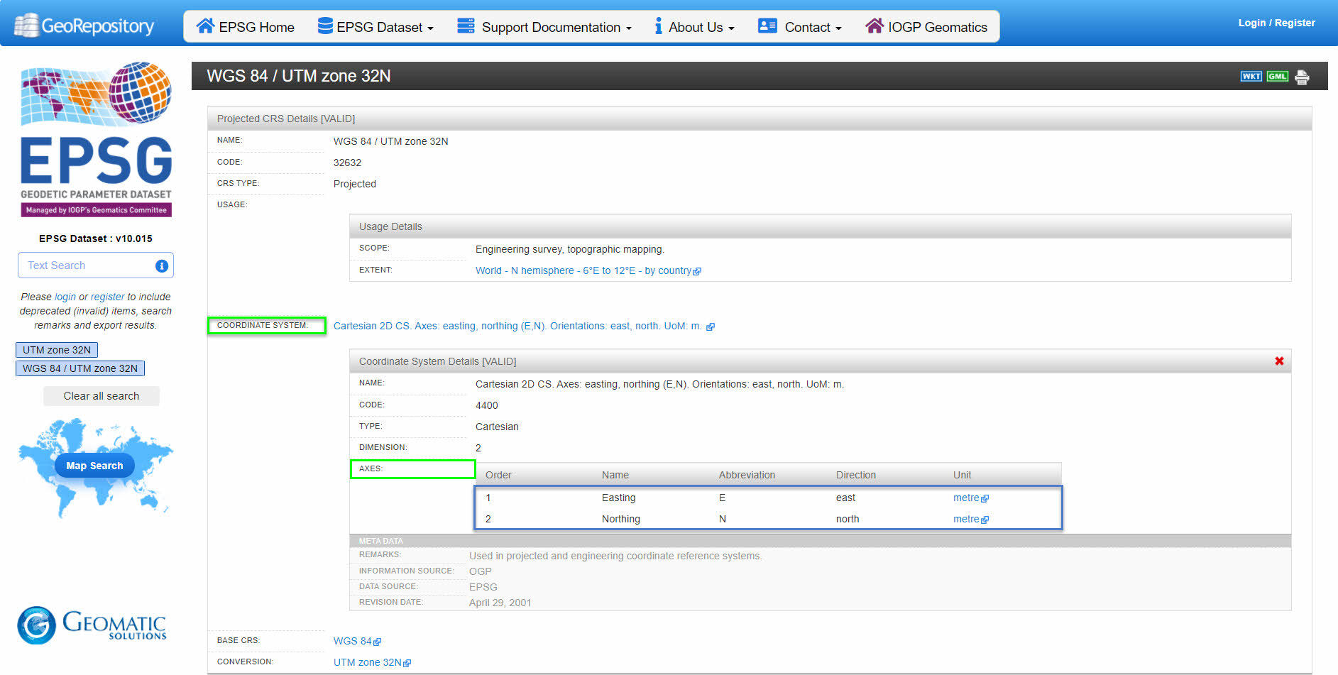 EPSG Geodetic Parameter Registry