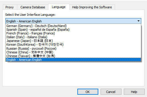 PIX4Dmapper language