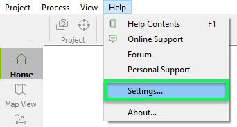 PIX4Dmapper settings