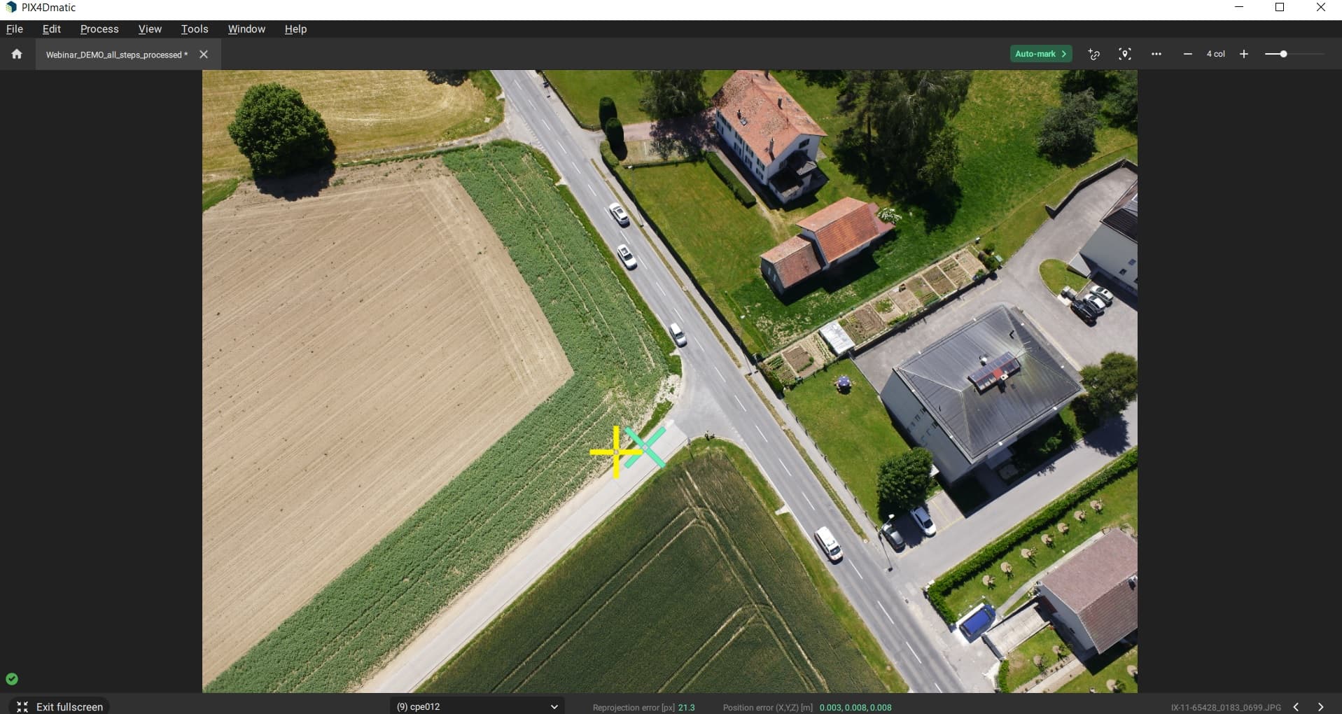 PIX4Dmatic full screen image