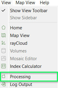 PIX4Dmapper View Processing
