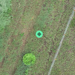 2D green camera position.  Calibrated postion.