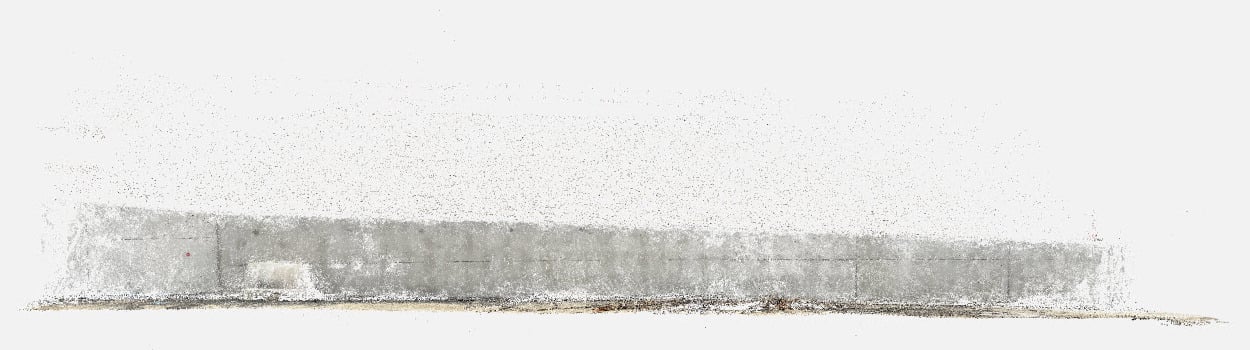 Depth point cloud captured in PIX4Dcatch generated in PIX4Dmatic